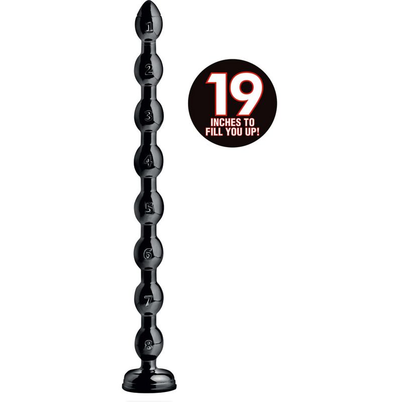 Hosed Beaded Anal Snake (19 Inch, 1.5 Inch Diameter) – Extra-Long Flexible Anal Beads > Dildos > Oversized Toys - Tophatter Daily Deals