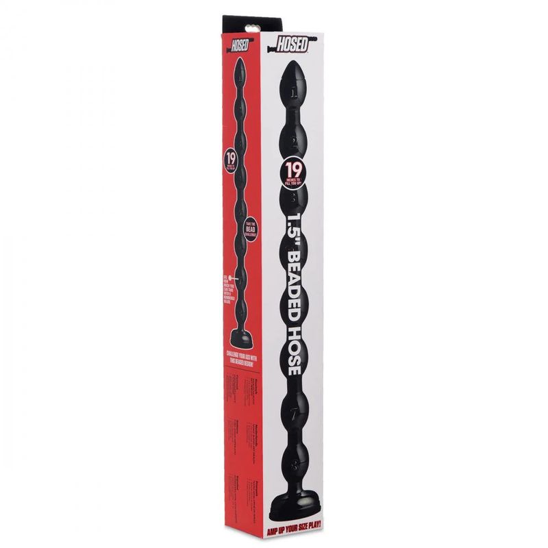 Hosed Beaded Anal Snake (19 Inch, 1.5 Inch Diameter) – Extra-Long Flexible Anal Beads > Dildos > Oversized Toys - Tophatter Daily Deals