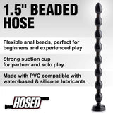 Hosed Beaded Anal Snake (19 Inch, 1.5 Inch Diameter) – Extra-Long Flexible Anal Beads > Dildos > Oversized Toys - Tophatter Daily Deals