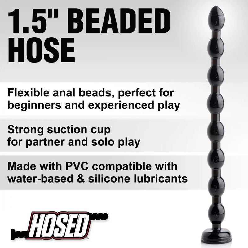 Hosed Beaded Anal Snake (19 Inch, 1.5 Inch Diameter) – Extra-Long Flexible Anal Beads > Dildos > Oversized Toys - Tophatter Daily Deals