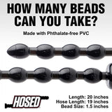 Hosed Beaded Anal Snake (19 Inch, 1.5 Inch Diameter) – Extra-Long Flexible Anal Beads > Dildos > Oversized Toys - Tophatter Daily Deals