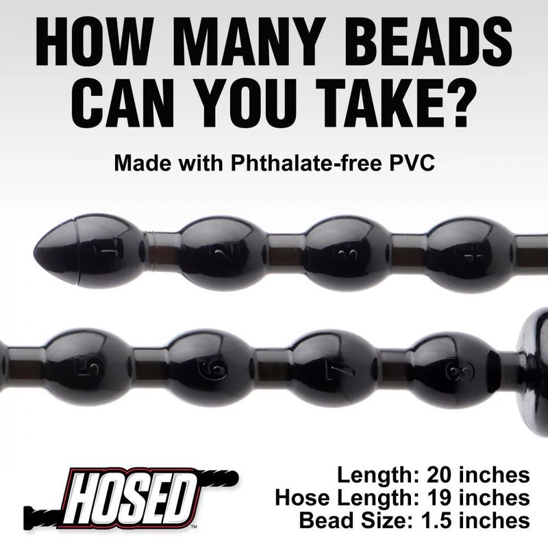Hosed Beaded Anal Snake (19 Inch, 1.5 Inch Diameter) – Extra-Long Flexible Anal Beads > Dildos > Oversized Toys - Tophatter Daily Deals