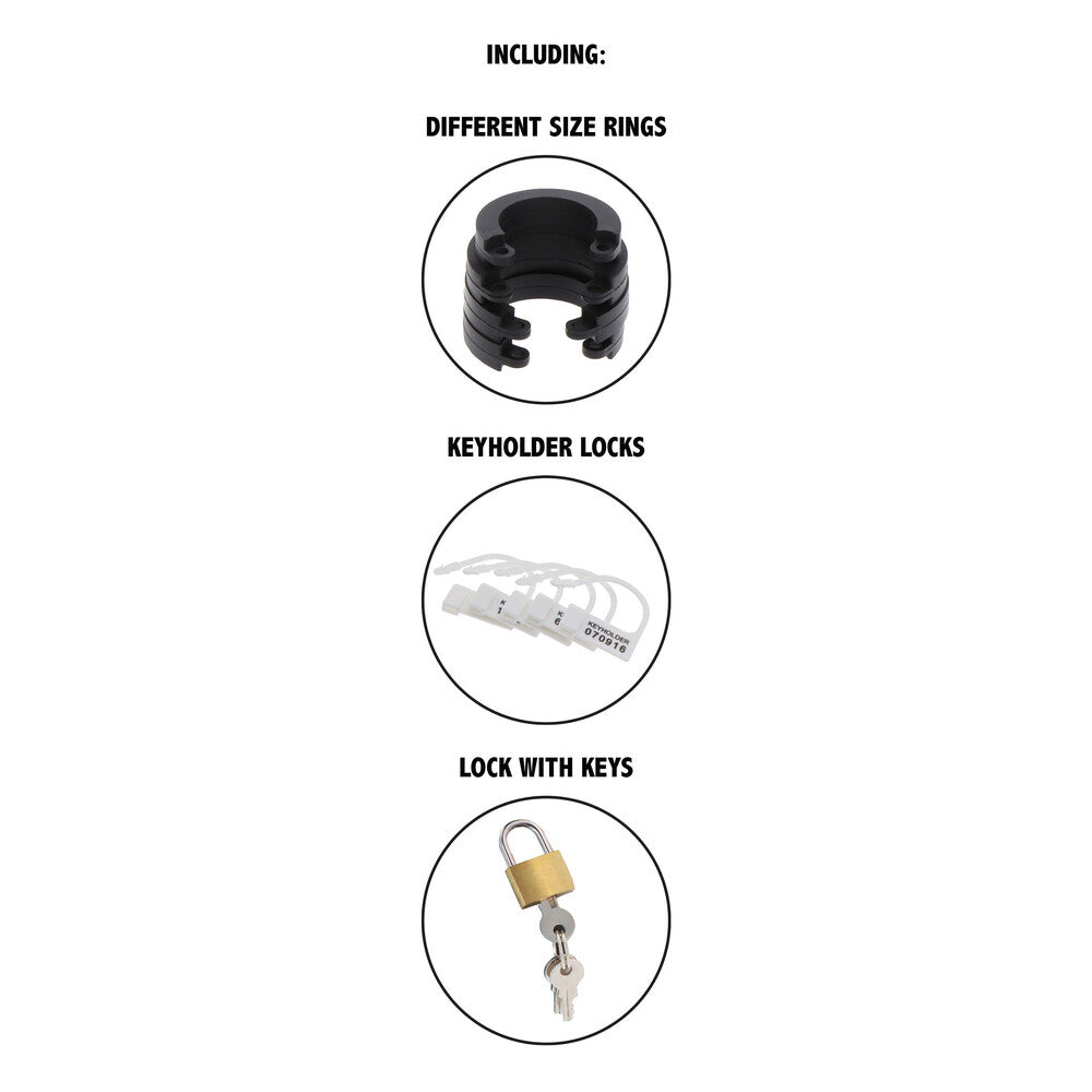 Hidden Desire Extreme Chastity Silicone Cock Cage Large > Bondage Gear > Male Chastity - Tophatter Daily Deals