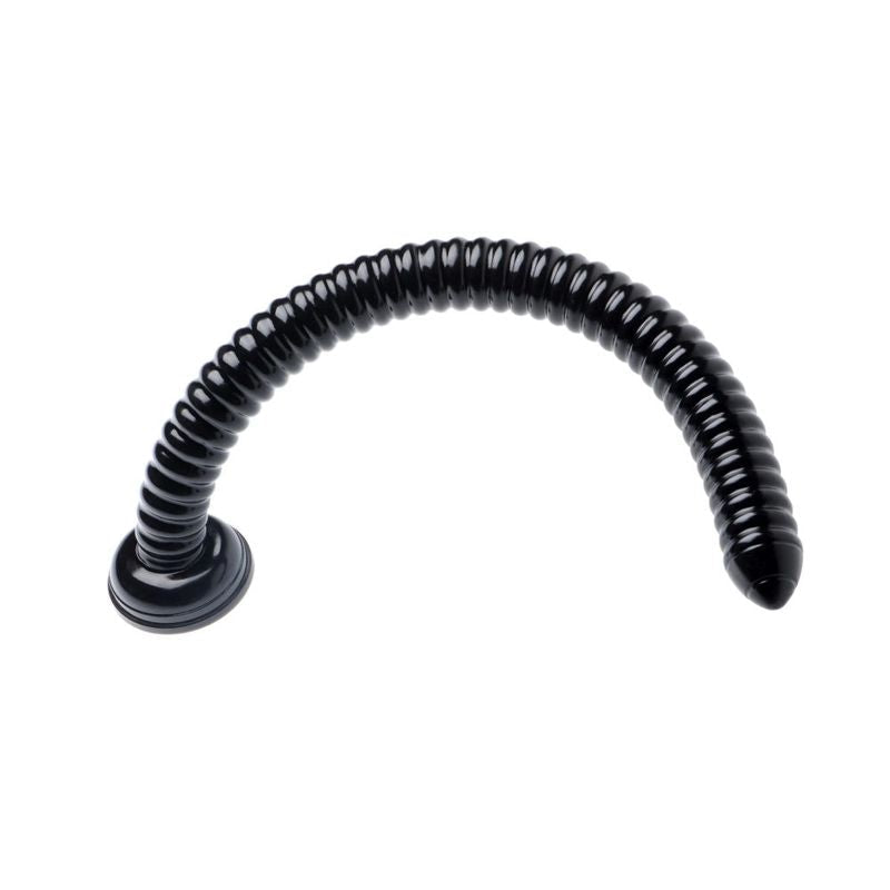 Hosed 19 Inch Ribbed Anal Snake Black > Dildos > Oversized Toys - Tophatter Daily Deals