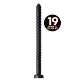 Hosed 19 Inch Ribbed Anal Snake Black > Dildos > Oversized Toys - Tophatter Daily Deals