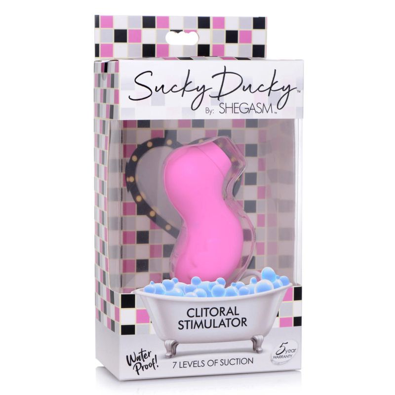 Sucky Ducky Silicone Clitoral Stimulator Pink > Sex Toys For Ladies > Air Pulsation - Tophatter Daily Deals
