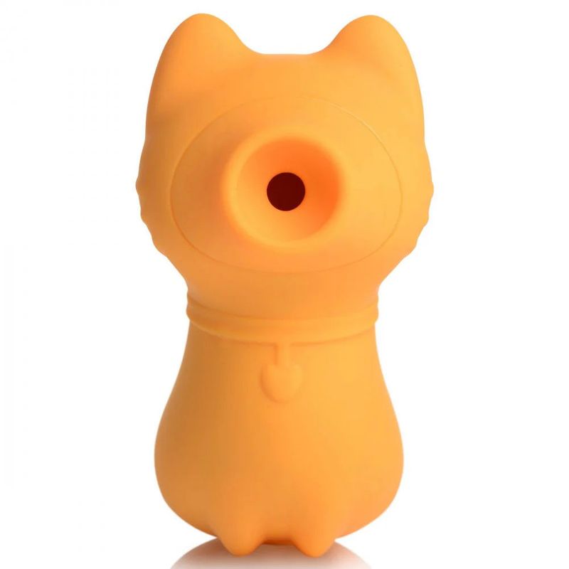 Sucky Kitty Clitoral Stimulator (Orange) – Premium Silicone 7-Level Suction Vibrator > Sex Toys For Ladies > Clitoral Vibrators and Stimulators - Tophatter Daily Deals