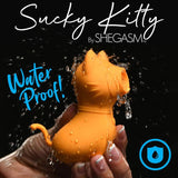 Sucky Kitty Clitoral Stimulator (Orange) – Premium Silicone 7-Level Suction Vibrator > Sex Toys For Ladies > Clitoral Vibrators and Stimulators - Tophatter Daily Deals
