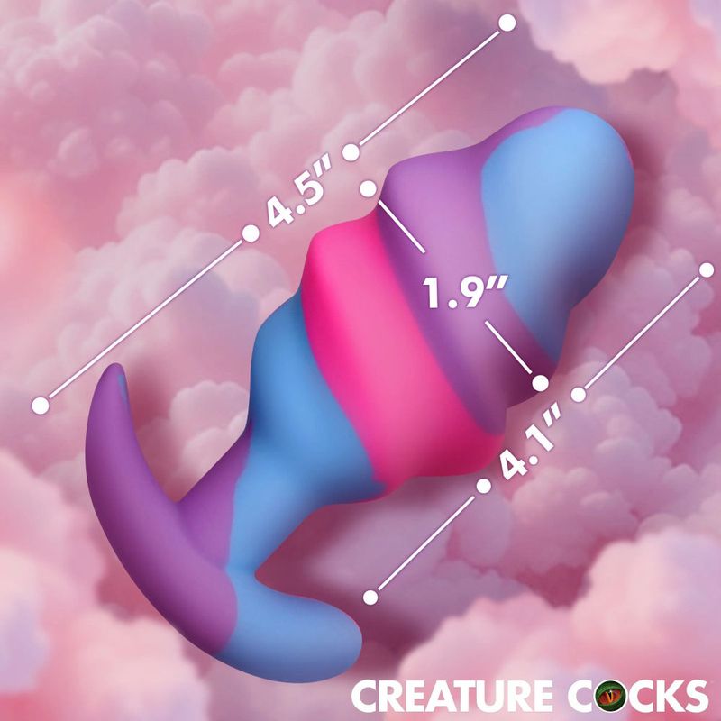 Unicorn Swirl Large Silicone Butt Plug – Body-Safe Silicone Butt Plug > Anal Range > Butt Plugs - Tophatter Daily Deals
