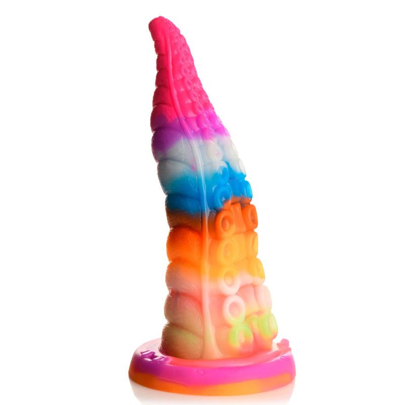 Luminoctopus Glow in the Dark 7.2 Inch Tentacle Dildo – Rainbow-Sherbert Colors Dildo > Dildos > Fantasy - Tophatter Daily Deals