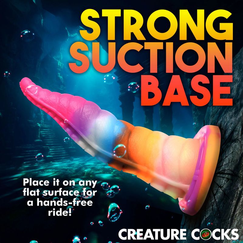 Luminoctopus Glow in the Dark 7.2 Inch Tentacle Dildo – Rainbow-Sherbert Colors Dildo > Dildos > Fantasy - Tophatter Daily Deals