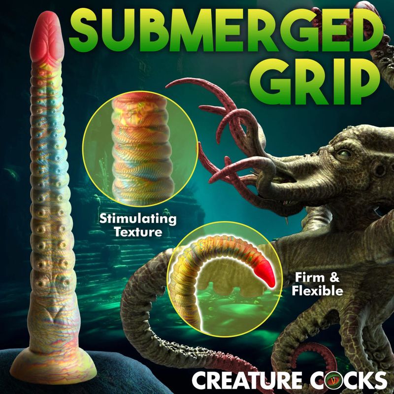 Tenta Dick Tentacle Silicone Dildo (Multicolor) – 11 Inch Ribbed Tentacle Dong > Dildos > Fantasy - Tophatter Daily Deals