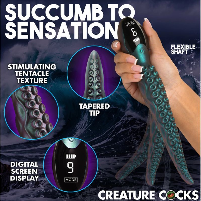 Creature Cocks Tentavibe – Silicone Textured Tentacle Vibrator > Dildos > Fantasy - Tophatter Daily Deals