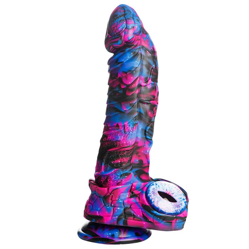 Alienoid Silicone Dildo (Red Purple Blue with Glitter) – Unique 6.7 Inch Dildo > Dildos > Fantasy - Tophatter Daily Deals