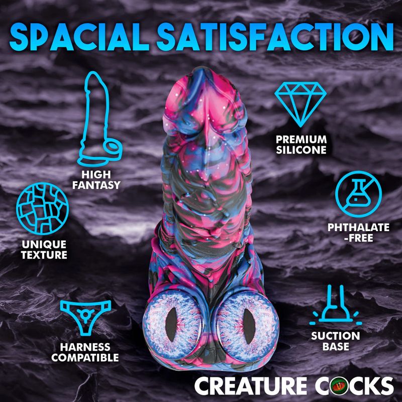 Alienoid Silicone Dildo (Red Purple Blue with Glitter) – Unique 6.7 Inch Dildo > Dildos > Fantasy - Tophatter Daily Deals