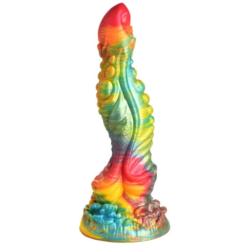 Majestic Merman 10 Inch Silicone Dildo (Iridescent Rainbow) – Extra Long Silicone Dildo with S-Shaped Curve > Dildos > Fantasy - Tophatter Daily Deals