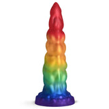 Magic Rider Unicorn 6.8 Inch Silicone Dildo (Iridescent Rainbow) – with Suction Base and Tapered Tip > Dildos > Fantasy - Tophatter Daily Deals