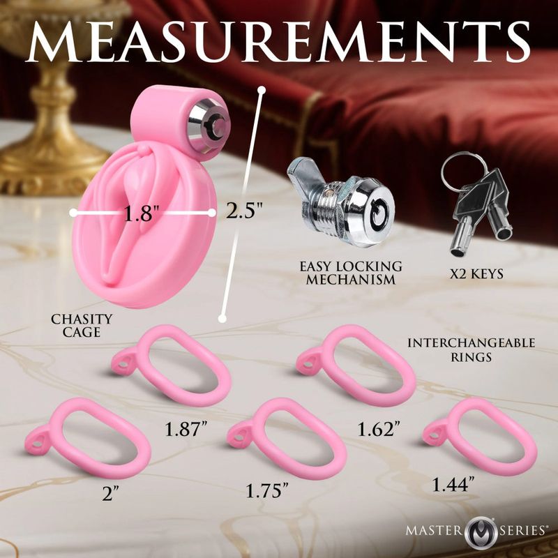 Master Series Pussification Vulva Chasity Cage > Bondage Gear > Male Chastity - Tophatter Daily Deals