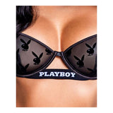 Playboy Noir (Black) – Two-Piece Luxury Lingerie Set > Clothes > Lingerie Sets - Tophatter Daily Deals
