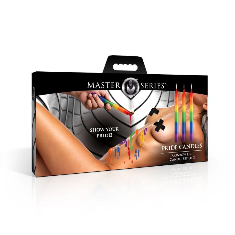 Master Series Pride Rainbow Drip Candles Set of 3 > Candles > Drip - Tophatter Daily Deals