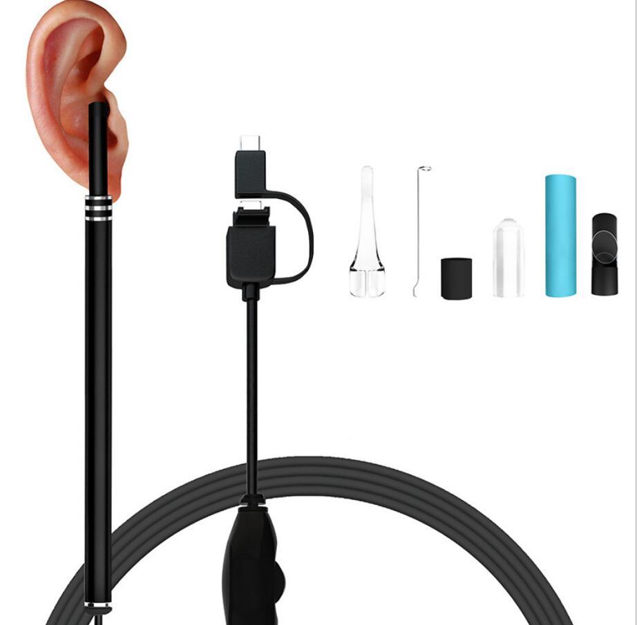 3-in-1 USB&Android&Type-c Ear Cleaning Endoscope HD Visual Ear Spoon Multifunctional Earpick With Mini Camera Ear Health Care Cleaning Tool 0 - Tophatter Daily Deals