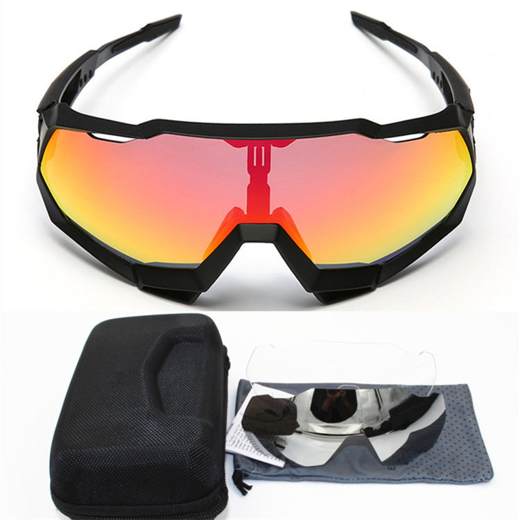 Bicycle riding glasses Black and white 0 - Tophatter Daily Deals