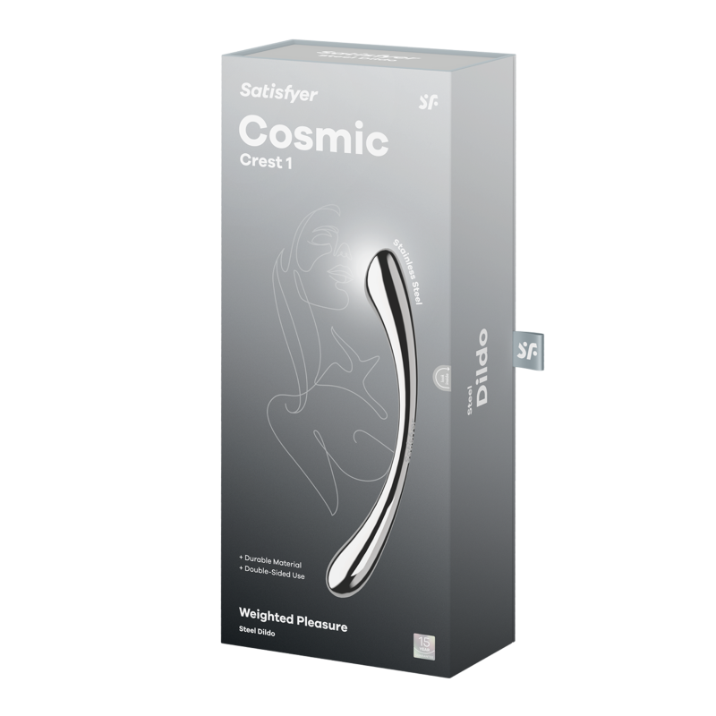 Satisfyer Cosmic Crest Stainless Steel Curved Dildo 24cm > Dildos > Neutral Dildos - Tophatter Daily Deals
