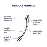 Satisfyer Cosmic Crest Stainless Steel Curved Dildo 24cm > Dildos > Neutral Dildos - Tophatter Daily Deals