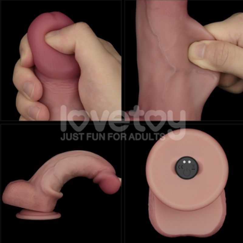 Sliding Skin Pro II – Dual-Layer Silicone 8 Inch Dong with Wireless Remote Vibrator > Vibrators > Realistic Vibrators - Tophatter Daily Deals