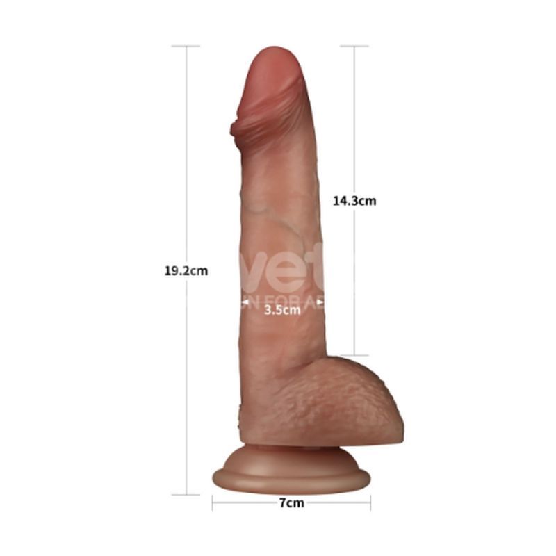 Sliding Skin Pro Dual Layer Silicone Dong 7.5 Inch – Realistic Dual-Density Silicone Dong > Dildos > Realistic Dildos - Tophatter Daily Deals