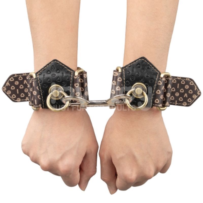 Deluxe PU Handcuffs With Vintage Bronze Spikes – Luxury Restraint Accessory > Bondage Gear > Restraints - Tophatter Daily Deals