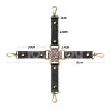 Rebellion Reign Hogtie Set – Bronze Spiked Handcuffs and Ankle Cuffs Restraint Set > Bondage Gear > Restraints - Tophatter Daily Deals