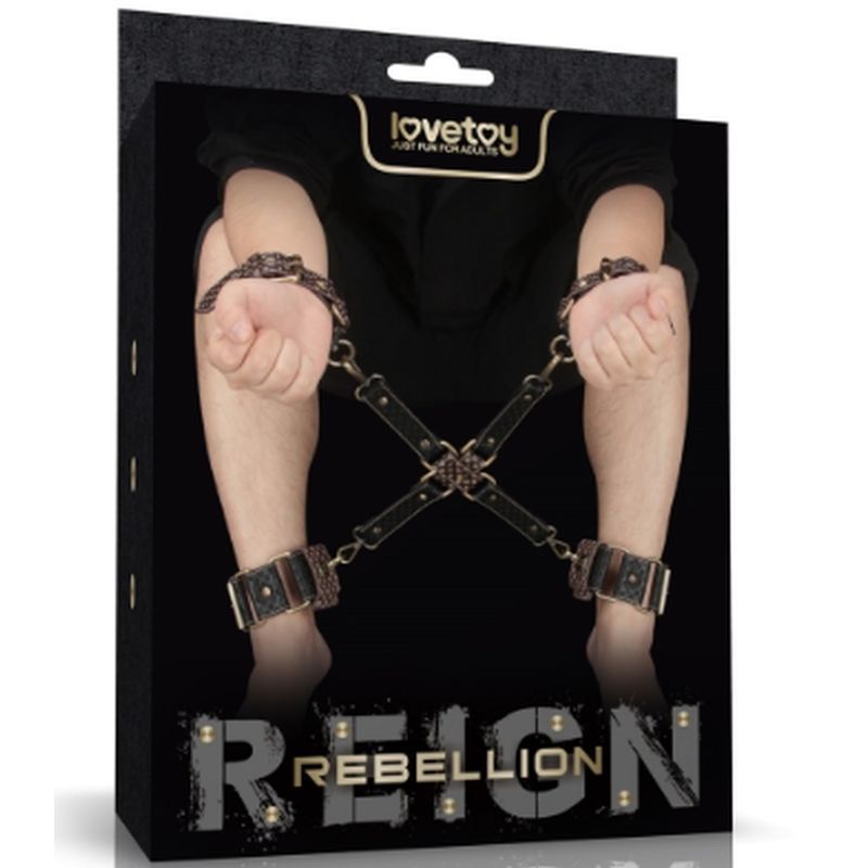 Rebellion Reign Hogtie Set – Bronze Spiked Handcuffs and Ankle Cuffs Restraint Set > Bondage Gear > Restraints - Tophatter Daily Deals