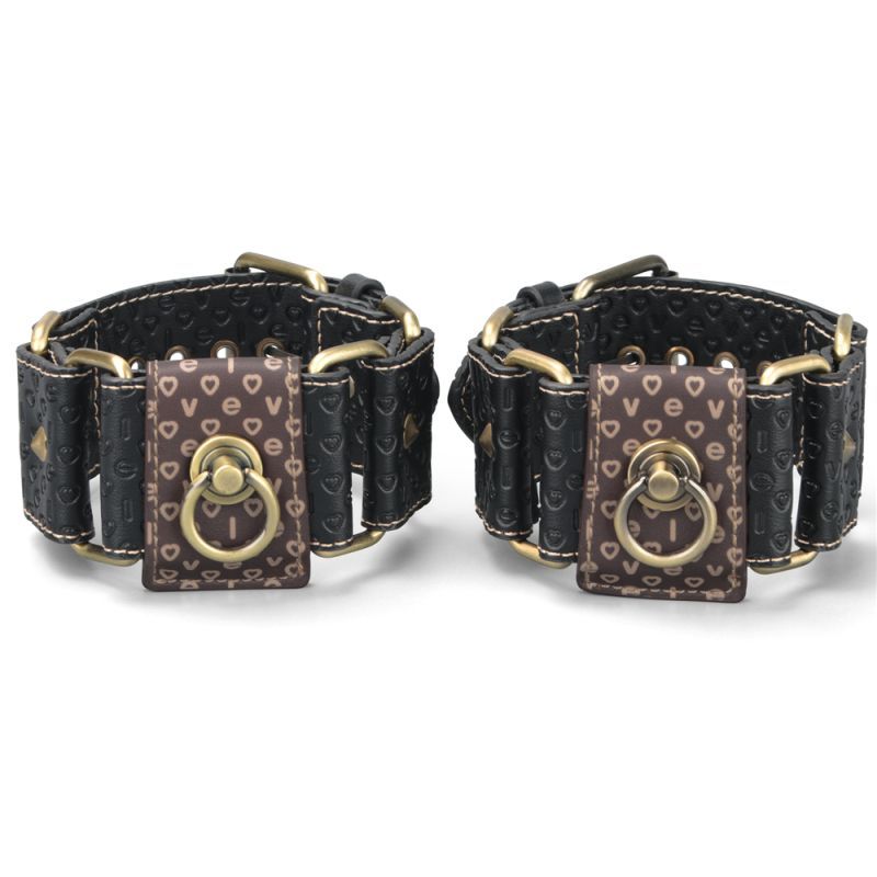 Rebellion Reign Hogtie Set – Bronze Spiked Handcuffs and Ankle Cuffs Restraint Set > Bondage Gear > Restraints - Tophatter Daily Deals