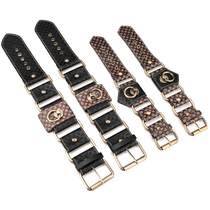 Rebellion Reign Hogtie Set – Bronze Spiked Handcuffs and Ankle Cuffs Restraint Set > Bondage Gear > Restraints - Tophatter Daily Deals