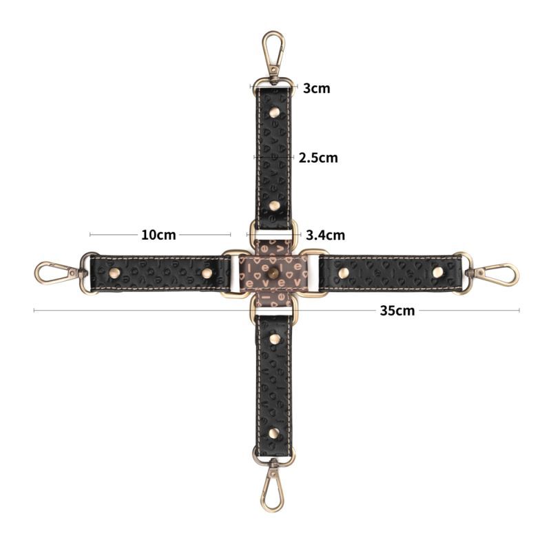 Rebellion Reign Hogtie Set – Bronze Spiked Handcuffs and Ankle Cuffs Restraint Set > Bondage Gear > Restraints - Tophatter Daily Deals