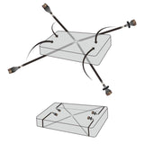 Rebellion Reign Under Mattress Restraint Set – Adjustable Nylon Straps Bondage Restraint > Bondage Gear > Bed Restraints - Tophatter Daily Deals