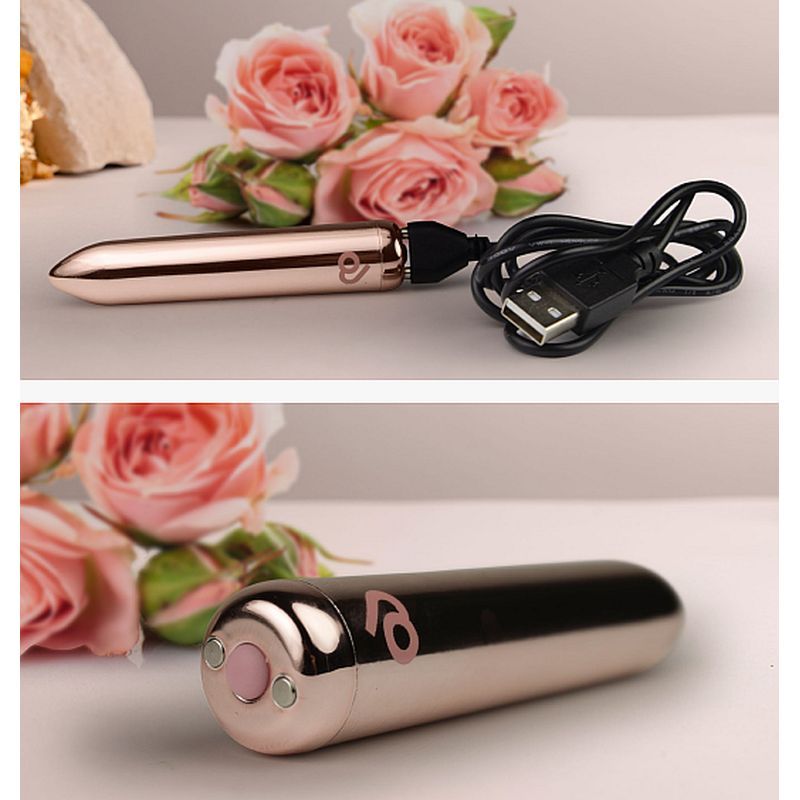 Golden Rose Rechargeable Bullet Vibrator – Sleek Compact Powerful Vibrator > Vibrators > Mini Vibrators - Tophatter Daily Deals