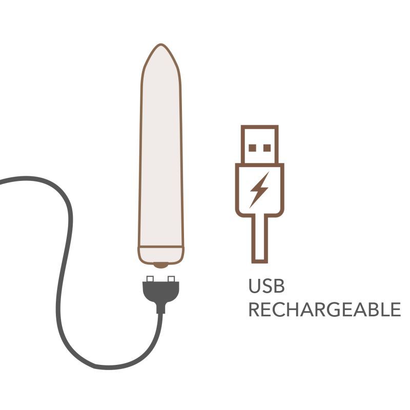 Golden Rose Rechargeable Bullet Vibrator – Sleek Compact Powerful Vibrator > Vibrators > Mini Vibrators - Tophatter Daily Deals