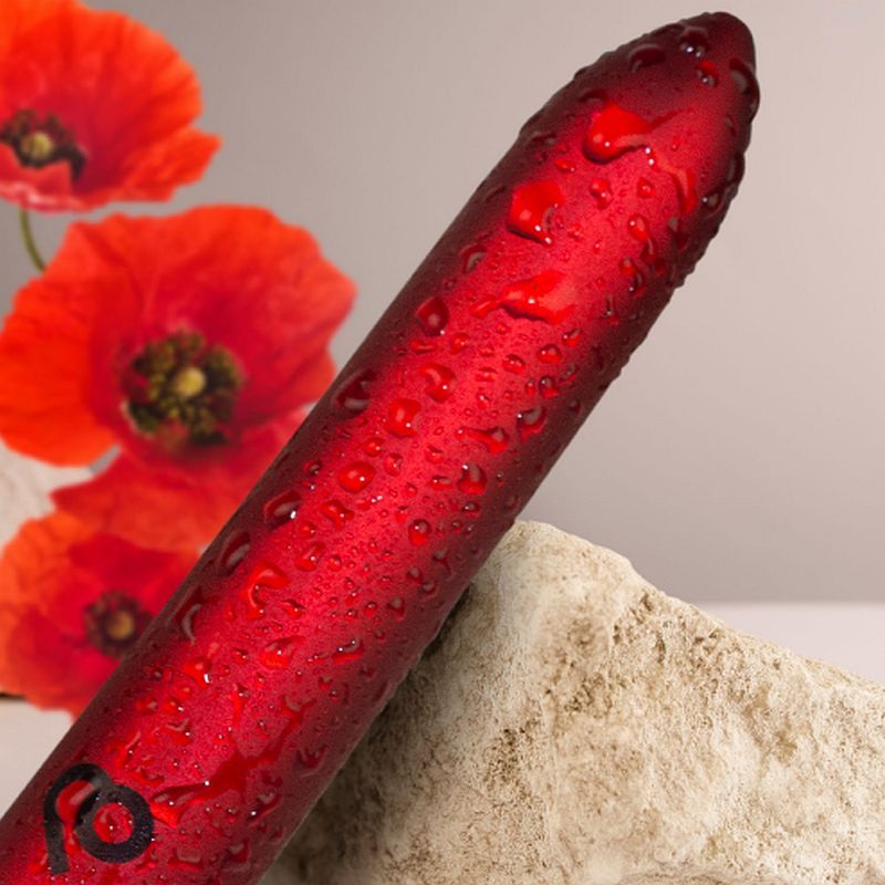 Poppy Red Rechargeable Bullet Vibrator – Sleek Compact Rechargeable Vibrator > Vibrators > Mini Vibrators - Tophatter Daily Deals