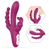Joker Triple Ecstasy (Pink) – Luxury 8.5 Inch Silicone Triple Stimulation Vibrator with 9 Vibration Modes > Vibrators > Ladies > Rabbit Multi - Tophatter Daily Deals