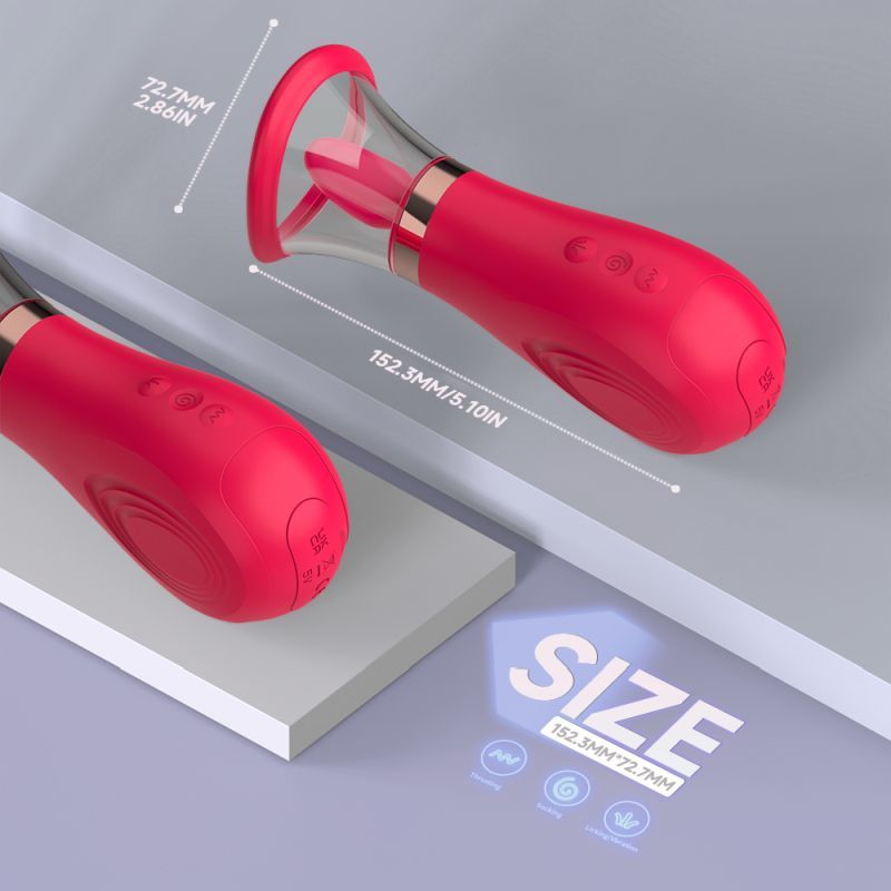 Sybil 3-in-1 – Waterproof Sucking Licking Tickling Stimulator > Sex Toys For Ladies > Clitoral Vibrators and Stimulators - Tophatter Daily Deals