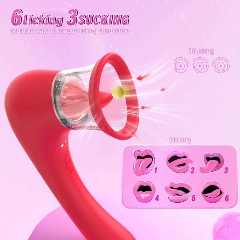 Trumpet 3-in-1 Sucking Licking Vibrating Vaginal Stimulator – Waterproof Rechargeable Vibrator > Sex Toys For Ladies > Clitoral Vibrators and Stimulators - Tophatter Daily Deals