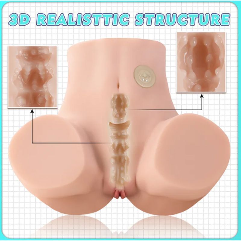Maya 4.5kg USB Auto Suction Torso Masturbator – Realistic Pussy and Anal Openings > Sex Toys For Men > Assbators - Tophatter Daily Deals