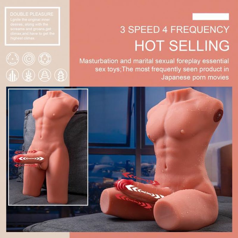 Jason 17cm USB Auto Thrusting Male Torso – Realistic Sculpted Masturbator > Sex Toys > Sex Dolls > Premium - Tophatter Daily Deals