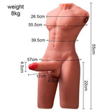 Jason 17cm USB Auto Thrusting Male Torso – Realistic Sculpted Masturbator > Sex Toys > Sex Dolls > Premium - Tophatter Daily Deals