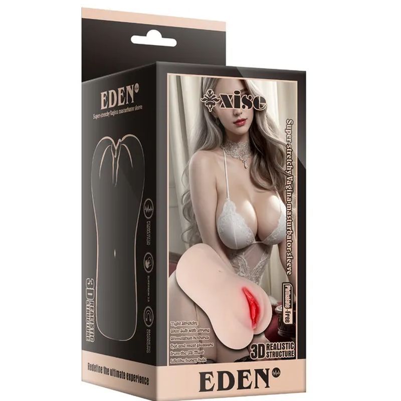 Eden Vibrating Vaginal Masturbator – Realistic Texture Vibrator > Sex Toys For Men > Masturbators > Vibrating - Tophatter Daily Deals