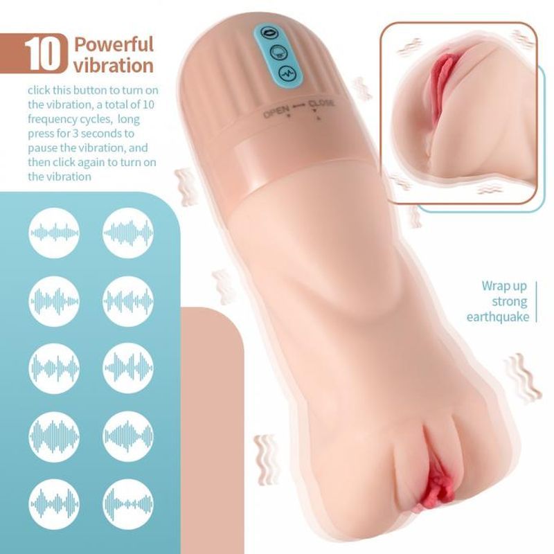 Suctroker Dual Density Vibrating Sucking Masturbator – Vaginal Masturbator > Sex Toys For Men > Masturbators > Vibrating - Tophatter Daily Deals