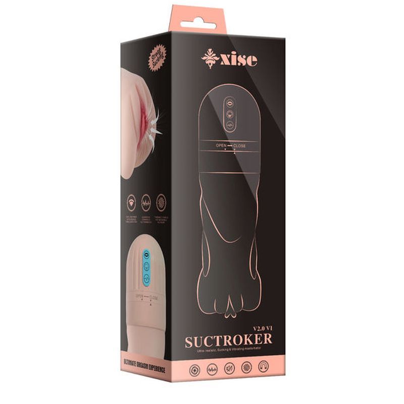 Suctroker Dual Density Vibrating Sucking Masturbator – Vaginal Masturbator > Sex Toys For Men > Masturbators > Vibrating - Tophatter Daily Deals