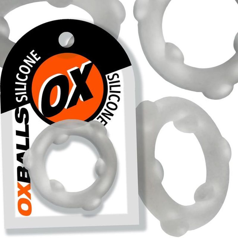 Oxballs Spinner (Clear) – Premium Silicone Cock Ring > Cock Ring > Single - Tophatter Daily Deals
